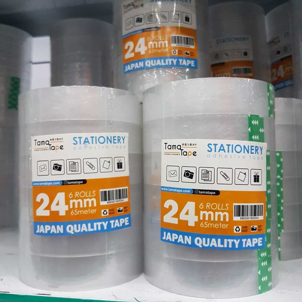 

Lakban OPP Isolasi Bening Transparan Tama Tape 1 inchi 24mm 65m