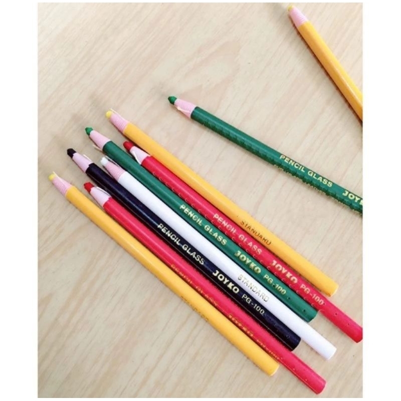 

Joyko Glass Pencil / Pensil Warna Kaca Plastik Besi Kramik Kulit Kain PG-100