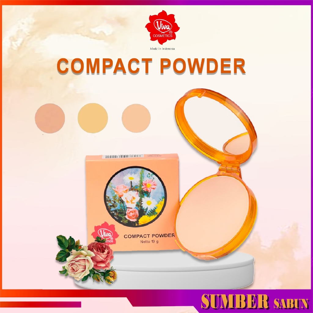 Viva Compact Powder Bedak Padat Untuk Wajah Kosmetik Wanita