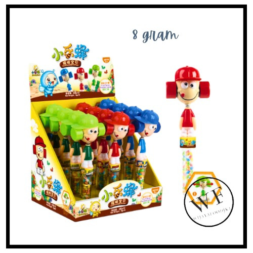 

JUQI Giggle Cartoon candy / Mainan kartun palu lucu isi permen 8grm