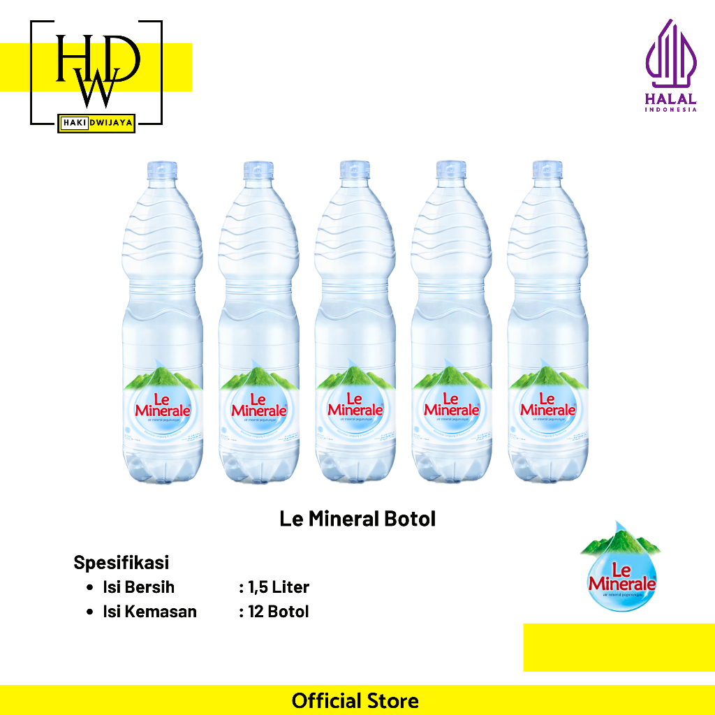 

[12 x 1500ML] Air Kemasan Le Minerale Botol