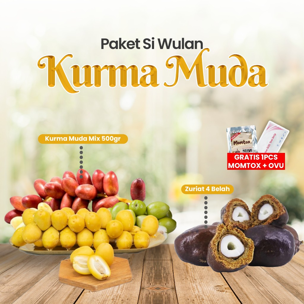 

Promil Kurma Muda Paket si Wulan | Promil Kurma Muda momtox zuriat Gratis tespek | kurmamuda_id