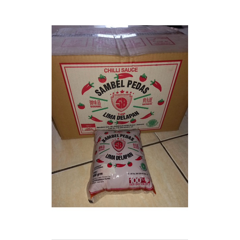 

SAUS SAMBEL PEDAS LIMA DELAPAN 1 DUS ( ISI 24 PCS )