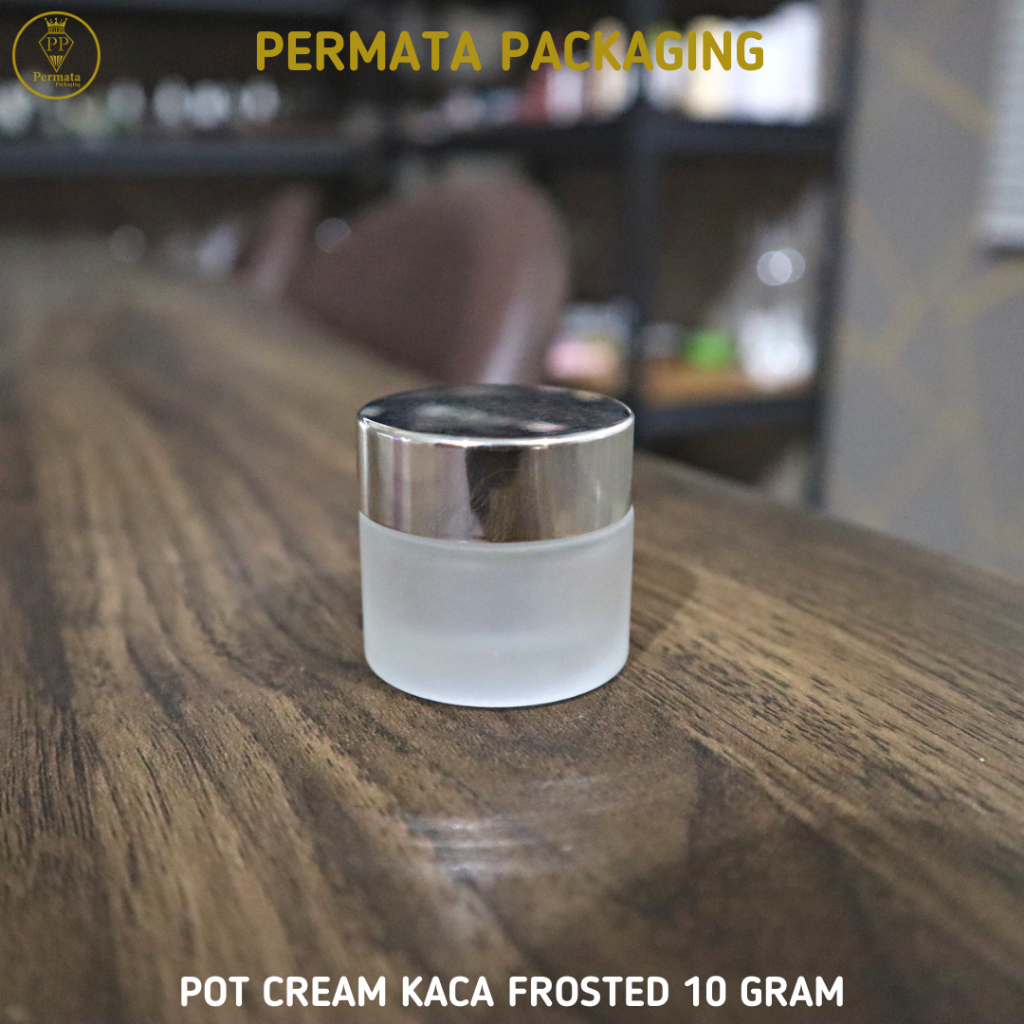 Pot Cream Glass 10gram Frosted / Pot Krim Kaca 10gr Frosted / Pot Kosmetik Kaca 10gram