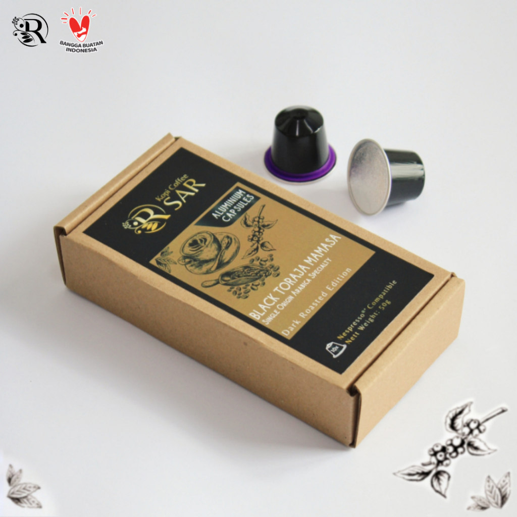 

Black Toraja Mamasa Nespresso ® Compatible Coffee Capsule - Kopi Kapsul untuk Mesin Nespresso Kopi Coffee SAR