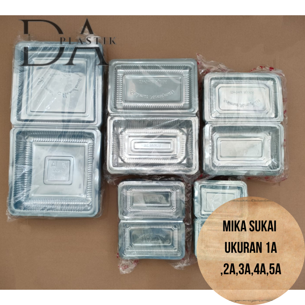 10Pcs Mika Kue A1 A2 A3 A4 A5 Box Plastik | Kotak Plastik | Kotak Mika