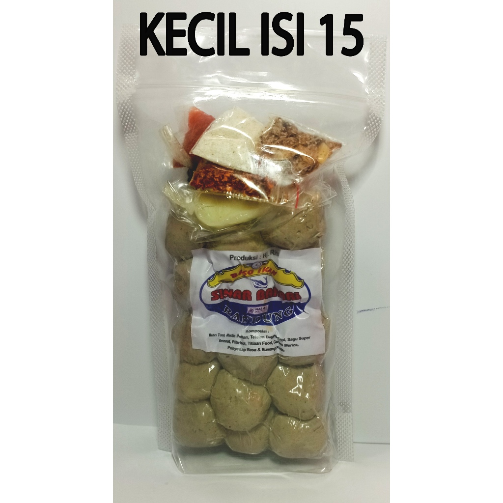 

BASO/BAKSO IKAN SINAR BAHARI KECIL ISI 15 BUAH