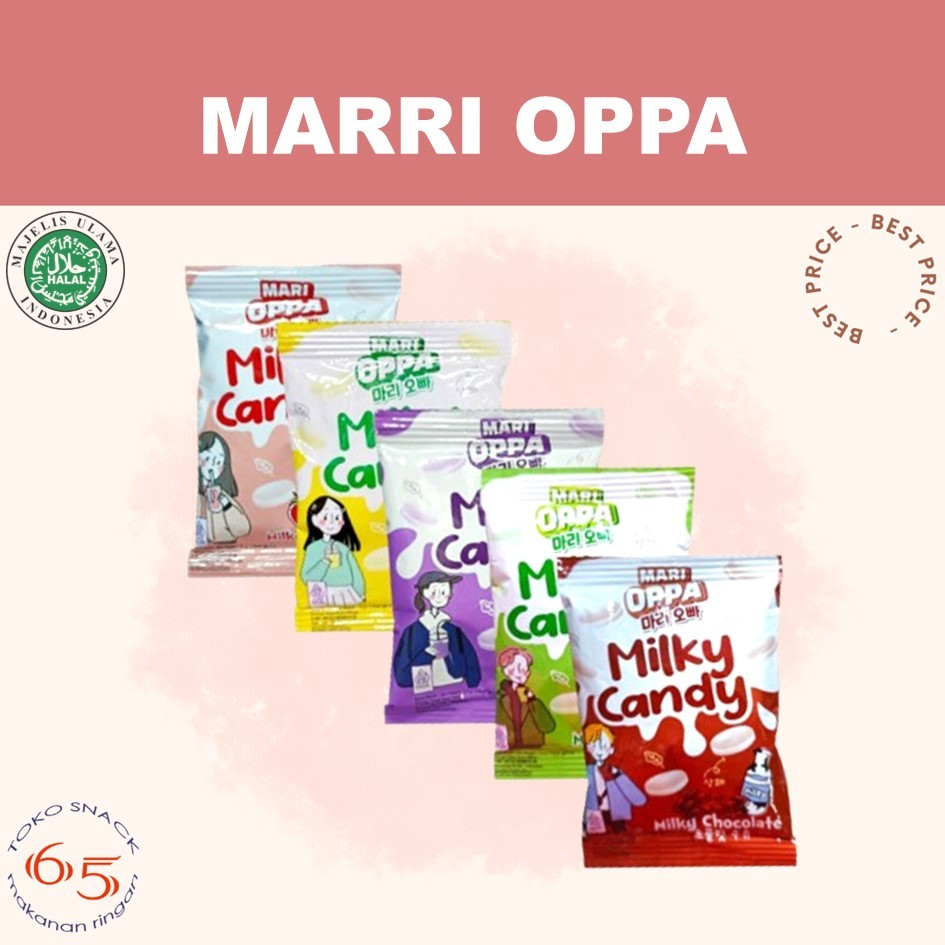 

Mari Oppa Milk Candy. permen. RCG