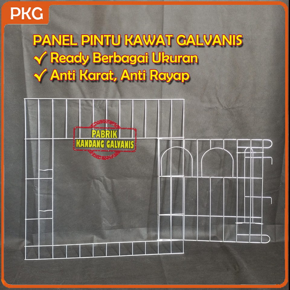 Panel Ram Pintu Kandang Galvanis Berbagai Ukuran | Custom Part Depan Doc Starter Minimalis