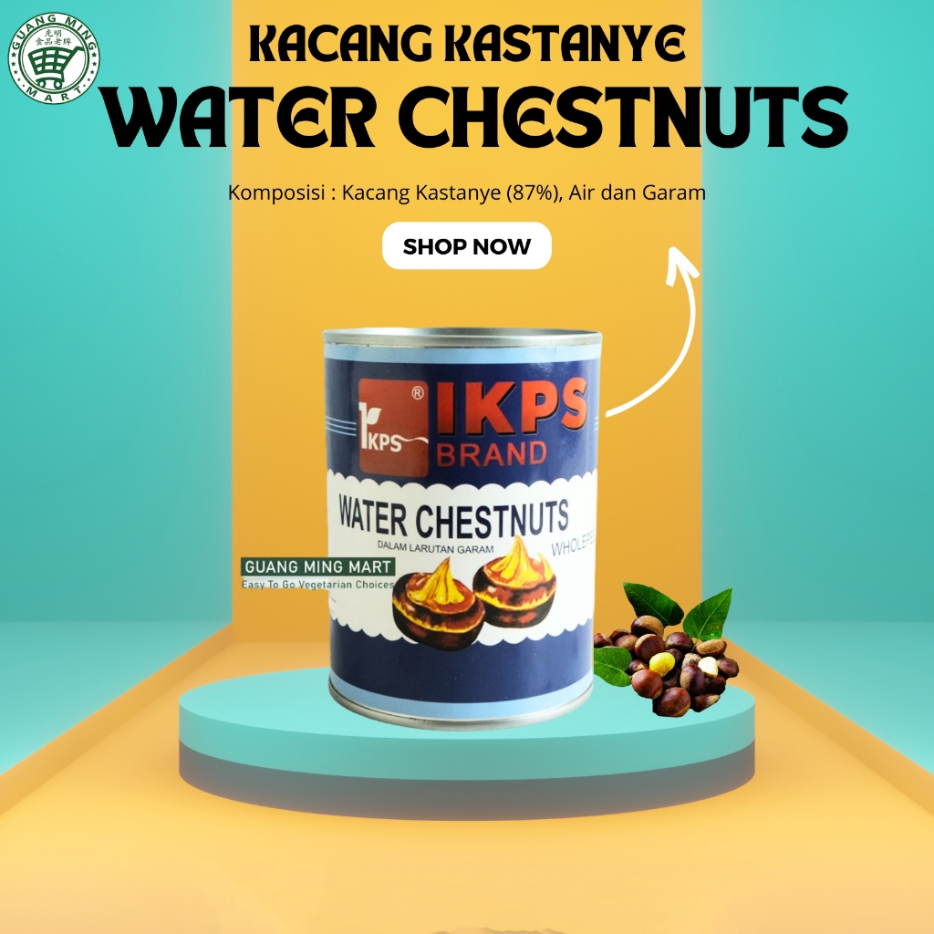 

IKPS BRAND WATER CHESTNUTS WHOLEPEELED / IKPS KACANG KASTANYE 567GR