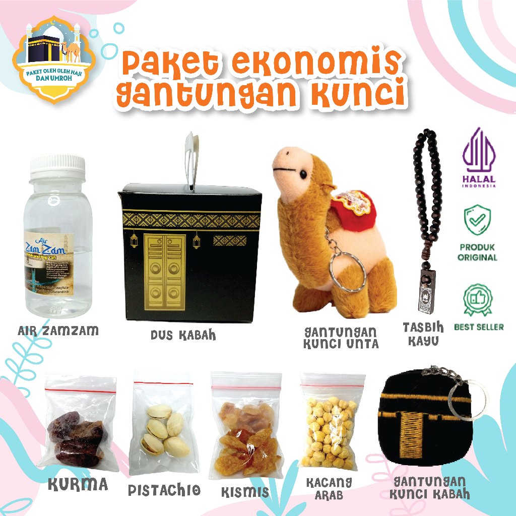 

Paket Oleh Oleh Haji dan Umroh dus Kabah + Gantungan Kunci Unta A - I