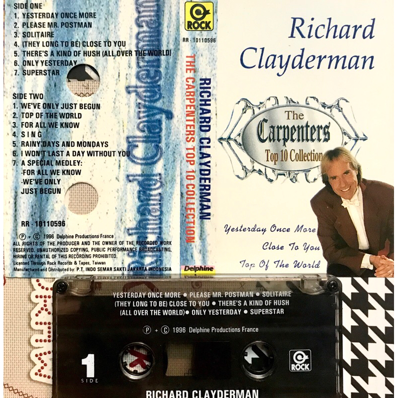 KASET PITA RICHARD CLAYDERMAN THE CARPENTERS