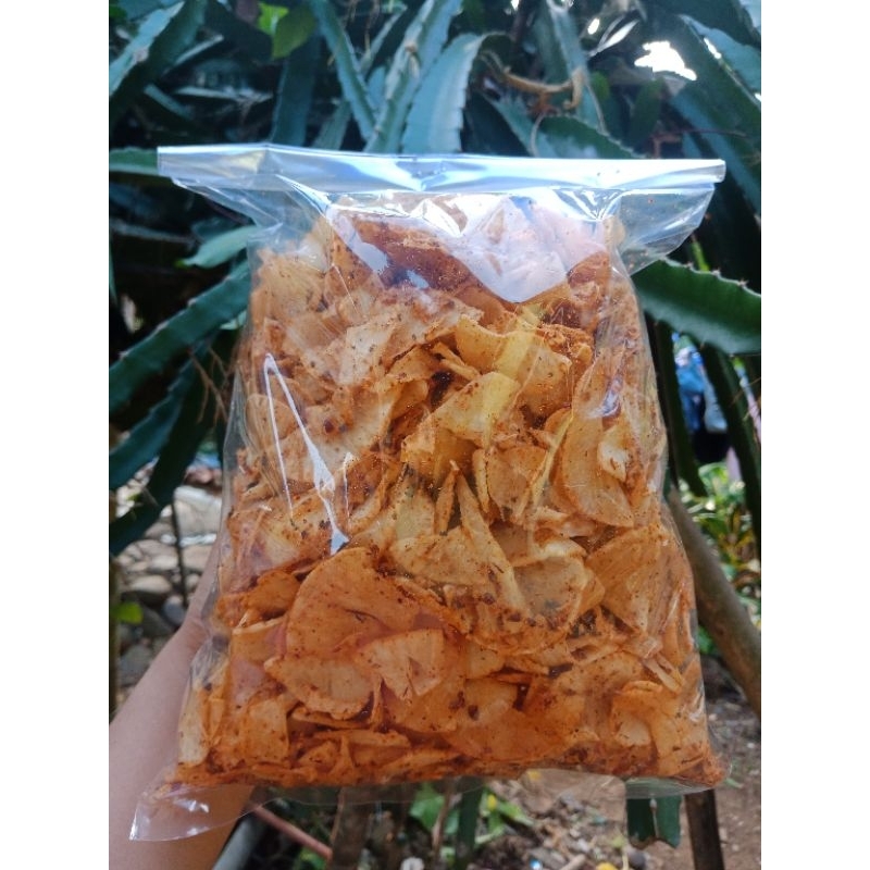

Keripik Singkong Extra Pedas Daun Jeruk 500gr