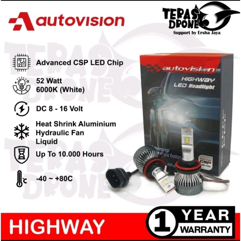 autovision H4 52watt highway