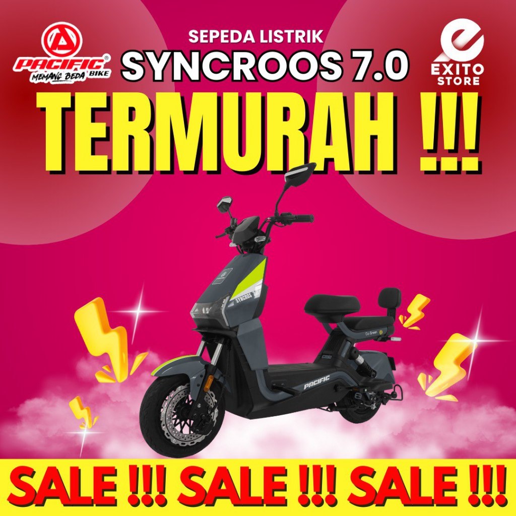 SEPEDA LISTRIK PACIFIC SYNCROS 7.0 Garansi Resmi Pacific Exotic