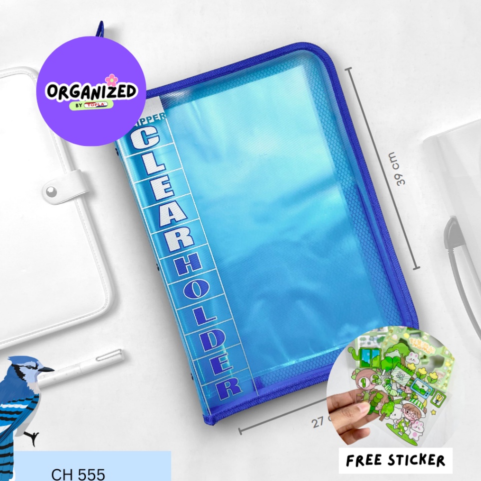 

TOPLA Zipper Clear Holder Resleting F4 Map Dokumen Resleting Folio Map Dokumen F4 Ijazah Map Ijazah