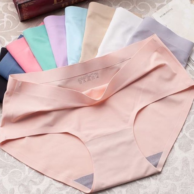 6 Pcs CD Celana Dalam Wanita Seamless Halus Tanpa Jahitan Anti Nyeplak  Size M L XL XXL