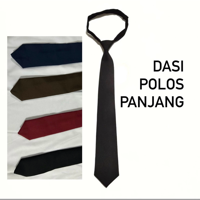 dasi polos panjang pria/wanita