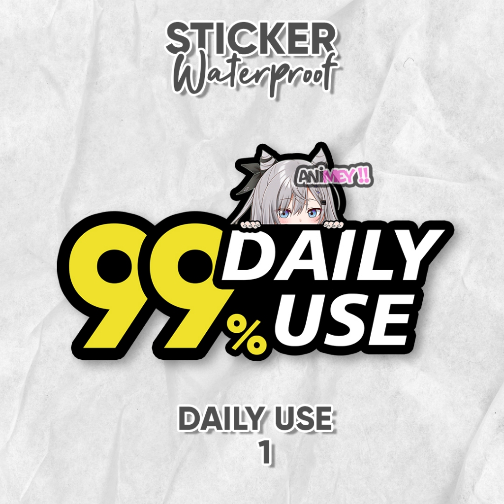 

Stiker 99 DAILY USE Anime / Sticker Anime waterproof