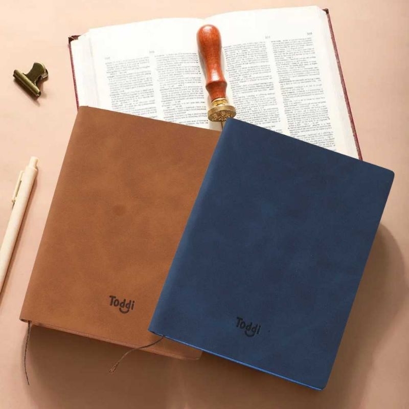 

Buku Catatan Kerja Harian Notebook A6 Journal jurnal Diary Cover Kulit 80 Lembar Buku Agenda