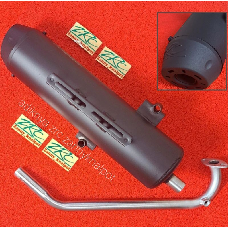 KNALPOT PCX 160/PCX 150  MUFFLER HITAM/KNALPOT ZRC MUFFLER HITAM COPY CMS By ZRC Zannyknalpot