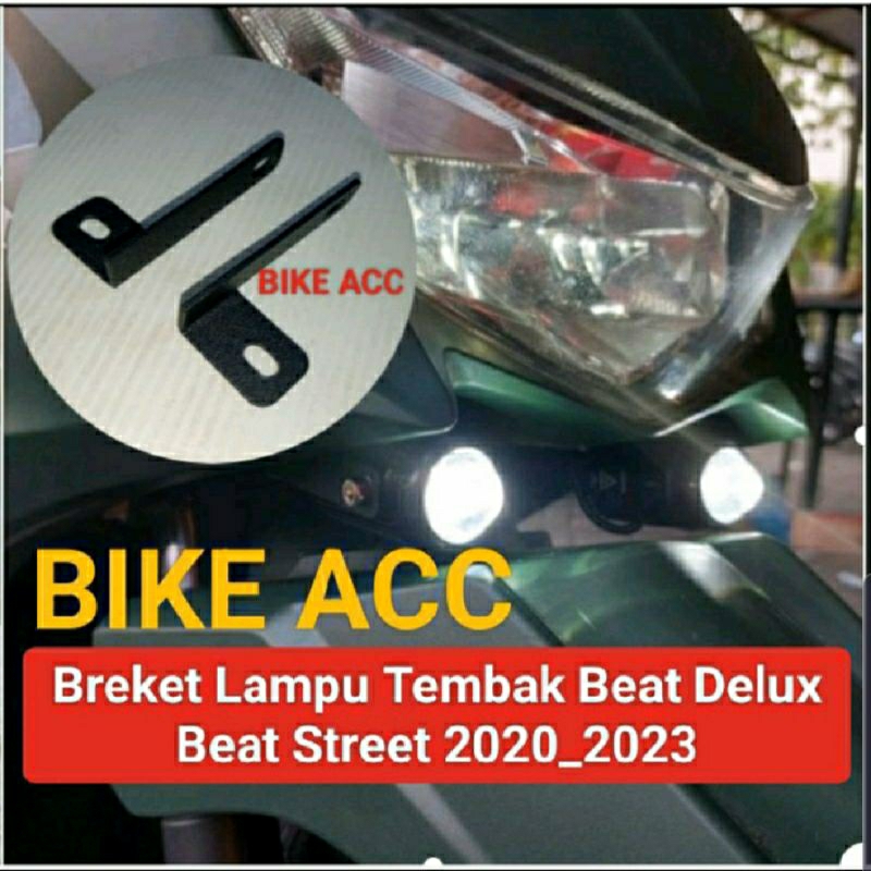 Breket Dudukan Lampu Tembak D2 Laser Beat Deluxe Beat Street Beat Deluk