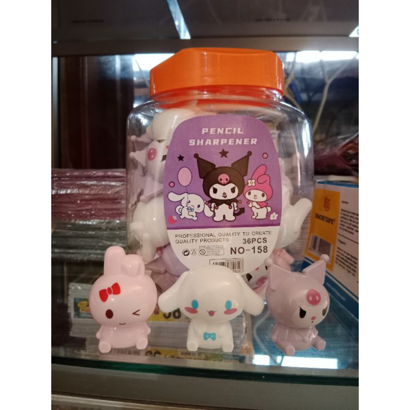 

Rautan Kuromi / 3pcs Rautan Sanrio / Serut Pensil / Rautan Cinamorol / asahan kuromi / rautan kuromi / rautan Cinamorrol / rautan murah