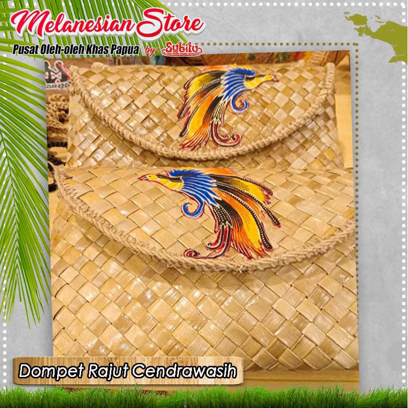 Subitu-handbag cendrawasih papua-tas tangan cendrawasih papua-medium size
