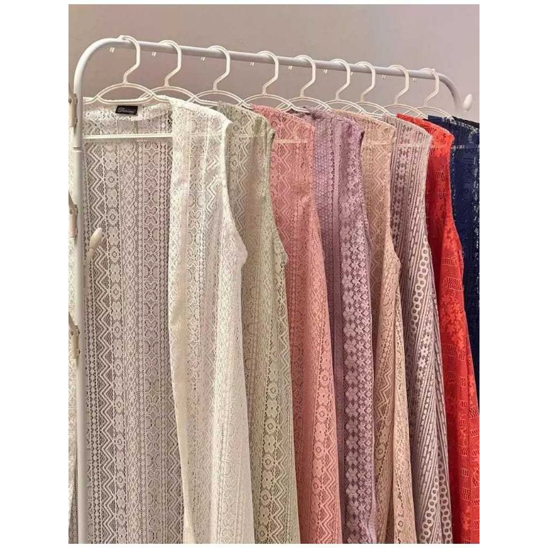 Outer Brukat Brokat Kondangan Tanpa Lengan Kekinian