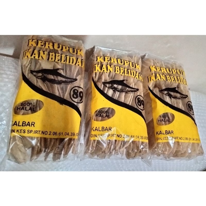 

Kerupuk Ikan Belidak 89 / Krupuk Ikan Belida Sahang / Kerupuk Ikan Pipih / Kerupuk Mentah / Krupuk Ikan Asli Pontianak / Oleh Oleh Khas Pontianak Kalimantan Barat