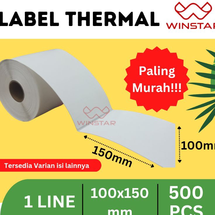 

Buruan Beli Label Stiker Thermal 1x15 mm 1x15cm 5pcs