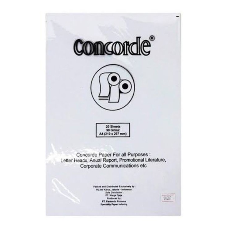 

Penawaran Terpopuler Kertas Concorde A4 9 gsm dan 22 gsm
