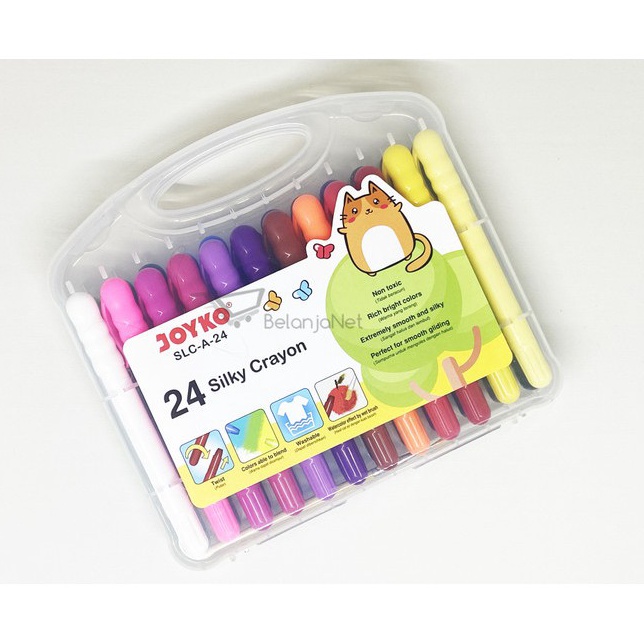 

Buy Now Silky Crayon Krayon Halus Joyko SLCA24 Warna Colors