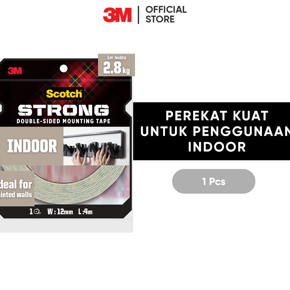 

Langsung Ambil 3M Scotch Double SidedMounting Tape Strong 1M menahan hingga 45kg 1 pc 1 mm x 4 m Untuk pengunaan dinding dalam ruangan