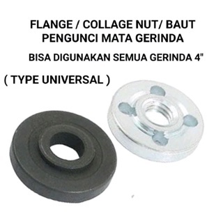 flange / collage nut / baut pengunci mata gerinda 4"