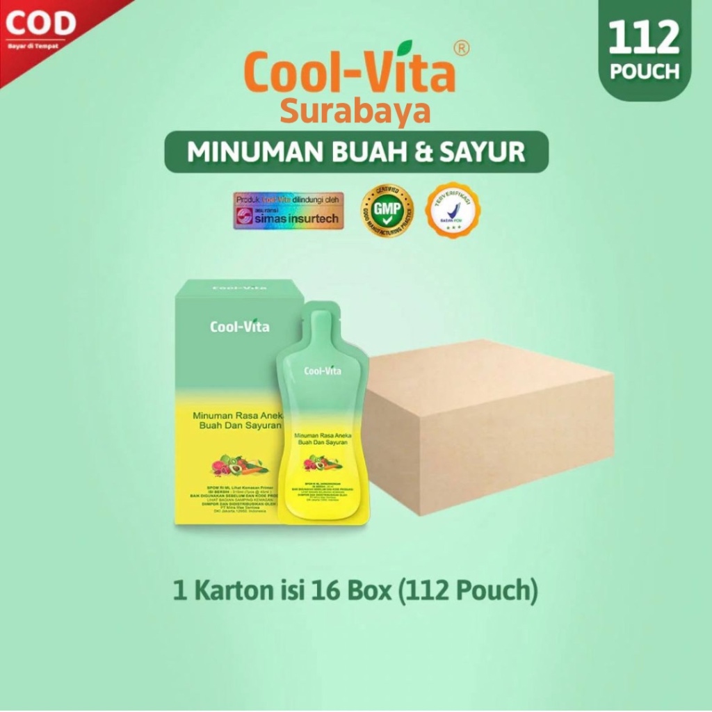 

[1 Dus - 16 Box] Coolvita Minuman Rasa Buah dan Sayuran