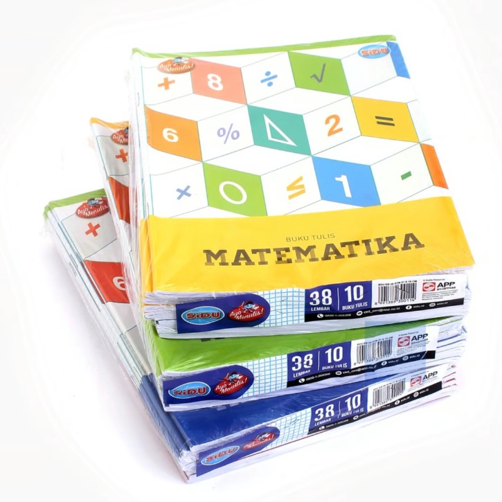

Kejutan Menarik 1 buku BUKU TULIS KOTAK SIDU MATEMATIKA 38 LEMBAR BUKU KOTAK KECIL 38 LBR SINAR DUNIA