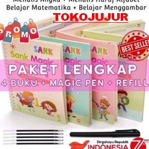 Laris TOKOJUJUR Buku Ajaib Belajar Menulis Anak SANK MAGIC WATER BOOK Latihan Berhitung Menggambar T