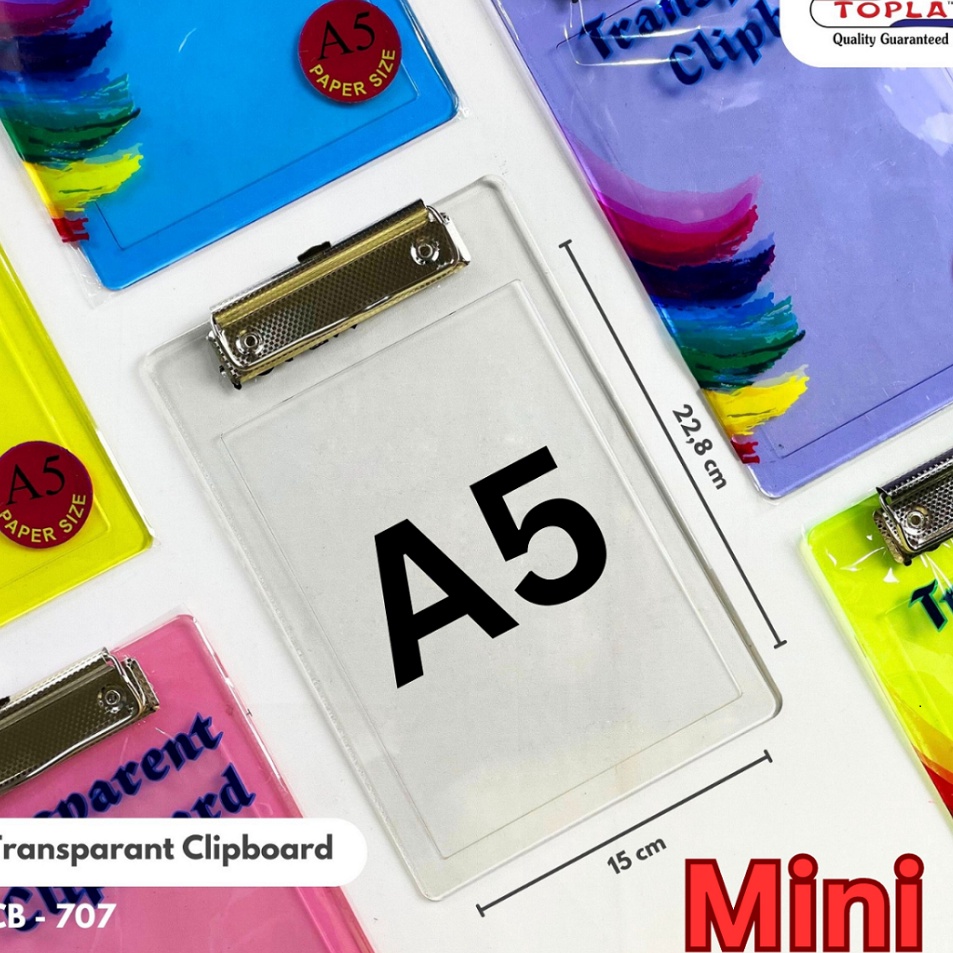 

Free Shipping Clipboard A5 Clipboard Mini Papan Jalan A5 Clip board A5 Topla GROSIR