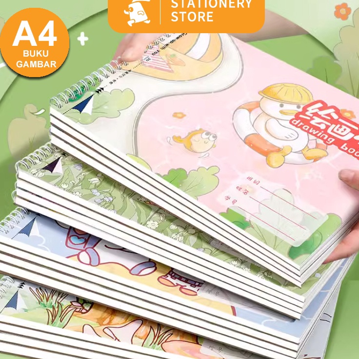 

Diskon Terpopuler A4 Painting Book Buku GambarSketchbook Sketsa Design Lucu 12g 3 lembarRabbit Stationery