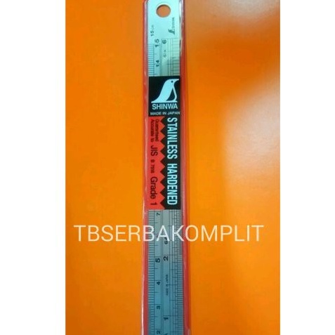 

Banyak Stock Penggaris Shinwa 15cm JAPAN ASLI 41A H41A 6in 6 in 15 cm 15mm 15 mm stainless steel anti karat