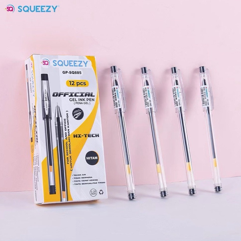 

Yang Terbaik 12pc HI TECH SQUEEZY 28MMPEN GEL HITECH HITECH Murah Hi tech H