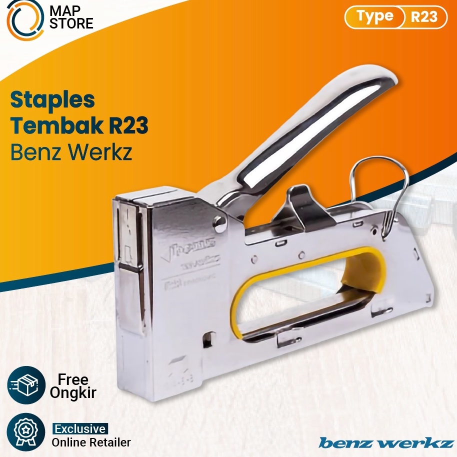

Grosir Resmi Stapler Gun R23 Staples Tembak Ergonomic By Benz R23