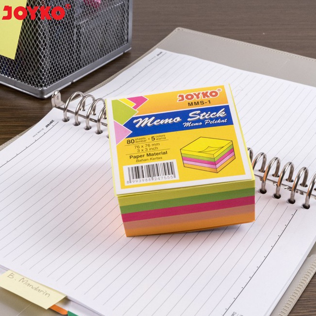 

Best Memo Stick Sticky Note JOYKO MMS1 5 Warna Memo Tempel