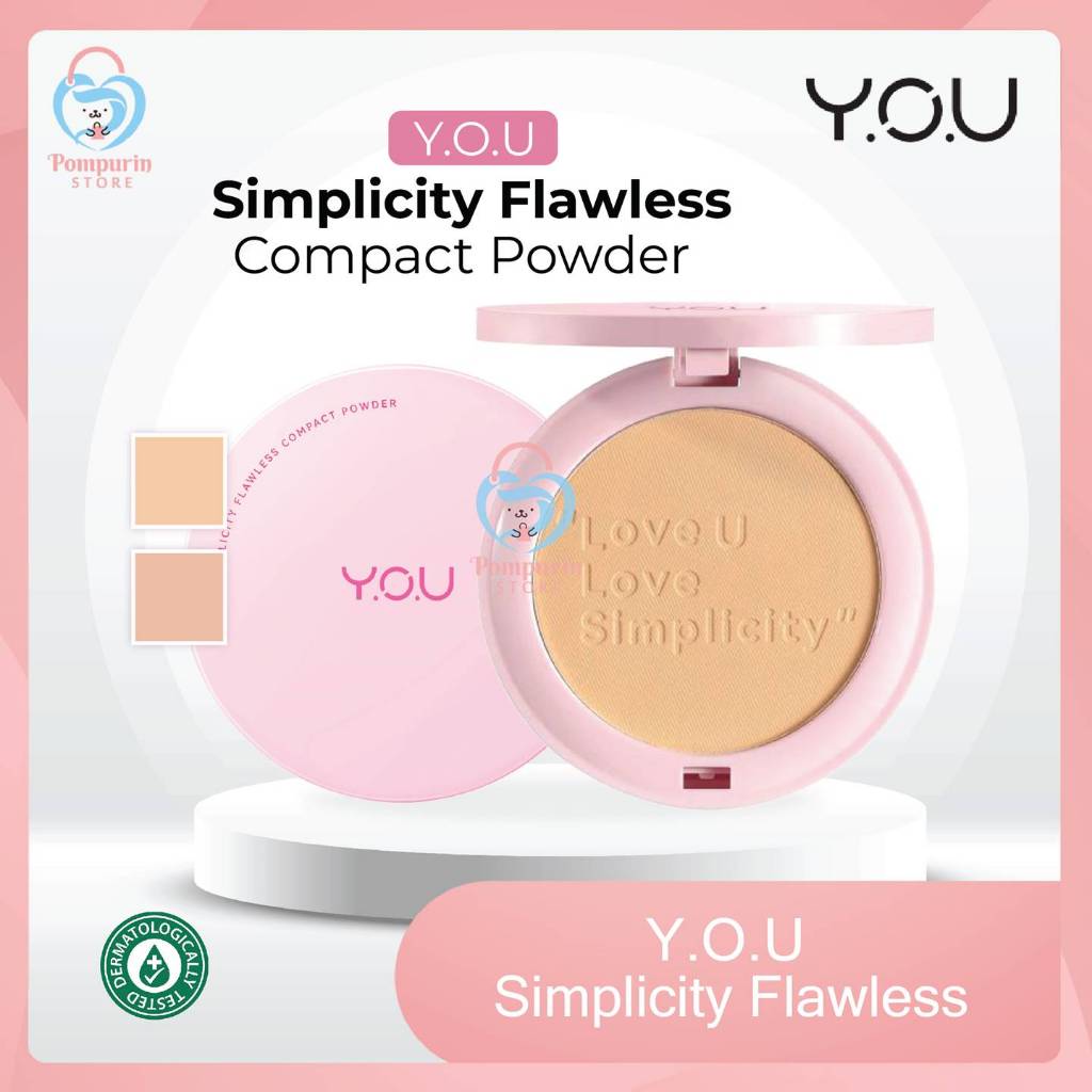 YOU Simplicity Flawless Compact Powder - Bedak Padat by Y.O.U Makeup