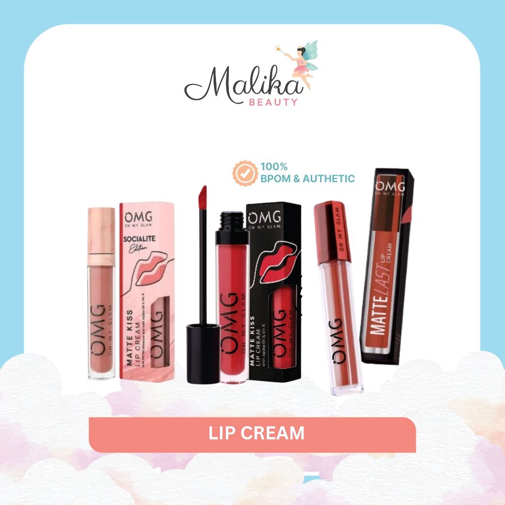 Malika Beauty | OMG Matte Kiss Lip Cream | Lip Matte | Lip Cream | Lip Cream Matte