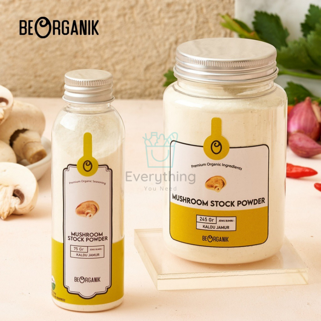 

100% Original Kaldu Jamur Bubuk TANPA MSG Organik Premium / Beorganik Mushroom Powder NON MSG 75gr