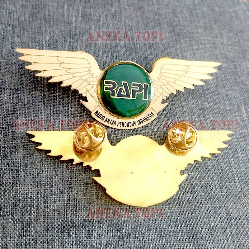 Wing Logo RAPI Pin Wing RAPI Purbalingga Wing Logo Custom - Aneka Topi