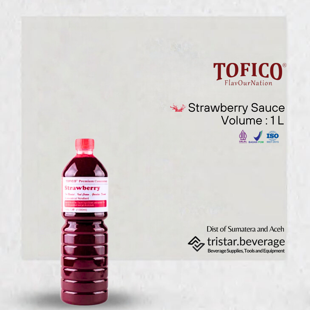 

TOP COLLECTION - Saus Premium Rasa Strawberry - Tofico Saos 1L