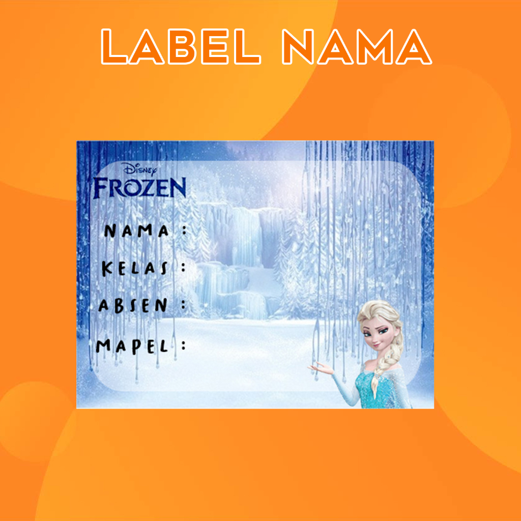 

BM Sticker Label Nama Persegi II Sticker Buku Pelajaran II Custom